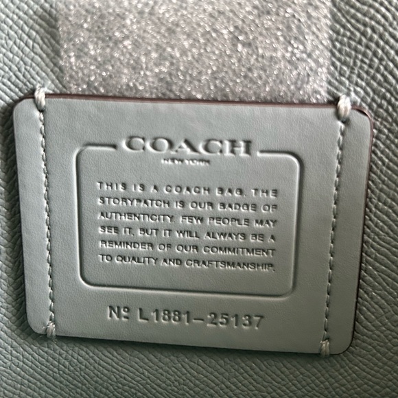 Coach Dark Turquoise Leather Bag - Picture 9 of 16